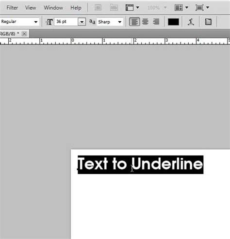 How to Underline Text in Photoshop CS5 - Solve Your Tech