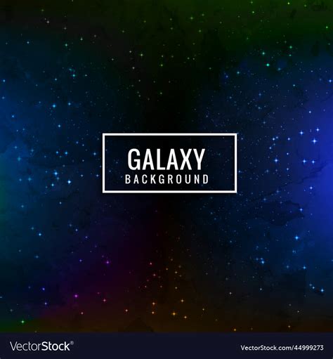 Dark blue galaxy background Royalty Free Vector Image