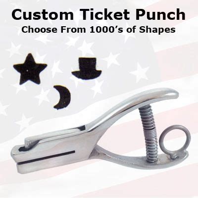 Custom Hole Punch - Ticket Punch Shapes - Loyalty Punch Tool | Punch ...