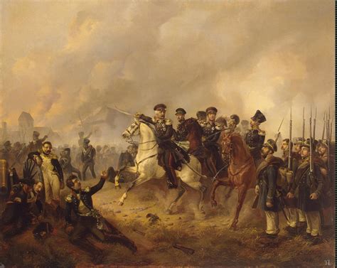 Marshal Blucher on the Battlefield Painting | Elsholtz Ludwig Oil Paintings