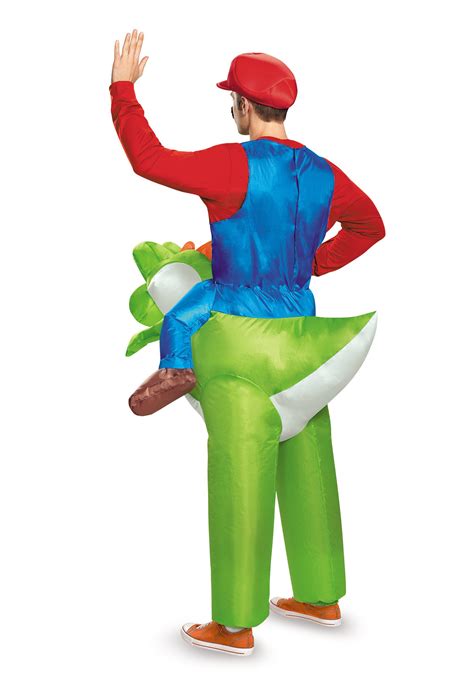 Mario Riding Yoshi Adult Costume