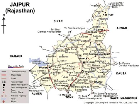 Transport Map of Jaipur - Mapsof.Net