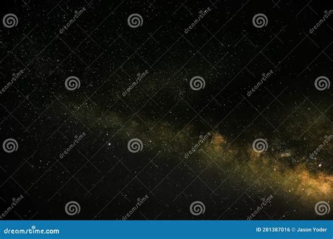 The Milky Way Galaxy Core in Natural Color Stock Photo - Image of color ...