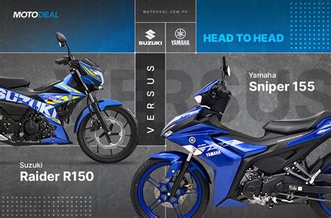 Yamaha Sniper 155 versus Suzuki Raider R150 FI - Head to head | MotoDeal