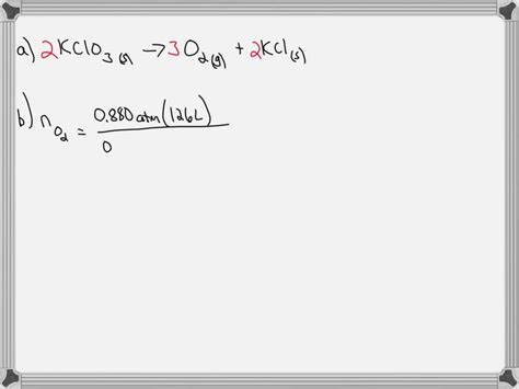 SOLVED: 3. Decomposition reaction of KClO3 can be used to produce an ...