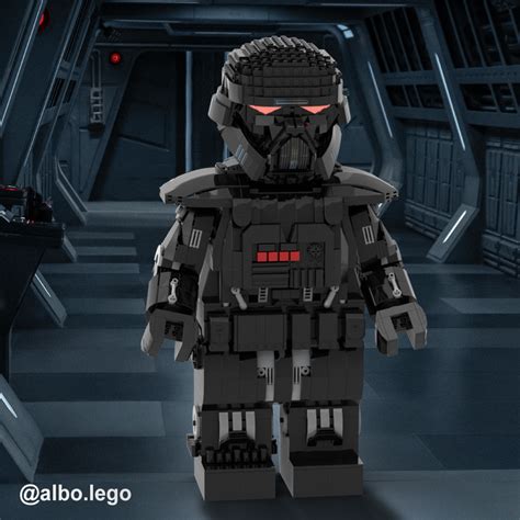 LEGO MOC Dark Trooper Mega Figure (fits official Lego Helmet) by Albo ...