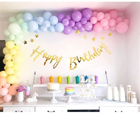 Special You Pastel Rainbow theme Birthday Decoration items pastel ...