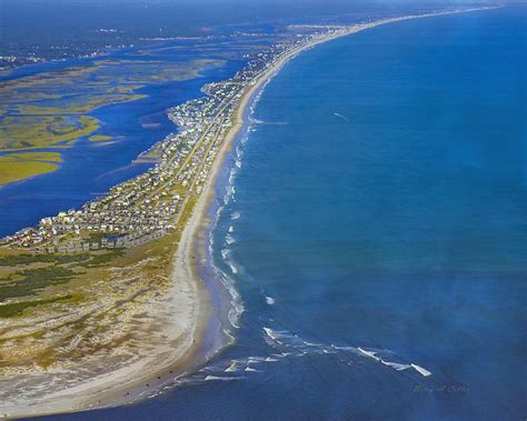 Barrier Island Aerial Photograph by Betsy C Knapp