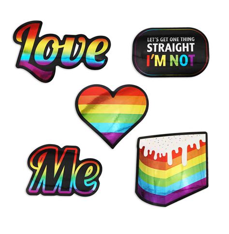 LGBTQ Metallic Sticker Set | Compoco