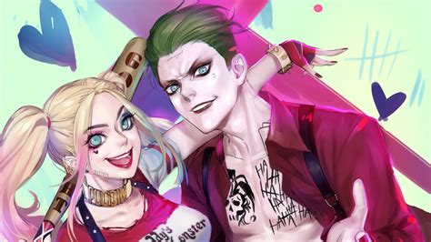 Joker And Harley Quinn Fan Art - 3035x1707 Wallpaper - teahub.io