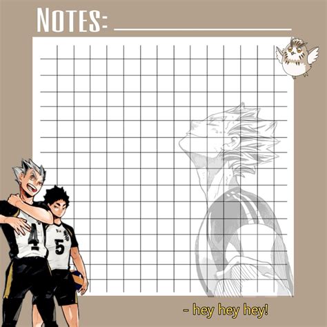 #note #anime #bokuto Anime Diys, Anime Crafts, Memo Notepad, Memo Pad ...