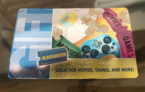 This unused Blockbuster gift card I found in a box. : r/mildlyinteresting