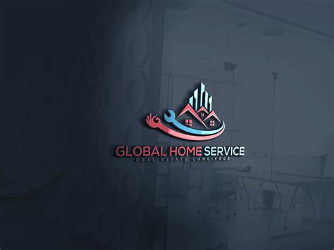 Global Home Service - Logo Design. by Tanvir Onik94 on Dribbble