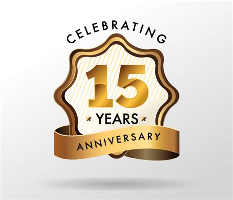 15 years anniversary celebration logotype. anniversaries logo set 2897065 Vector Art at Vecteezy