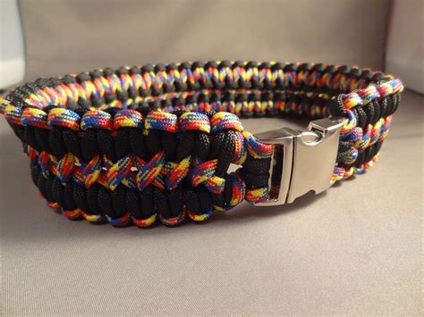 Custom Made Paracord Dog Collar – Sturdy with Chrome Buckle | High ...