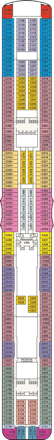 Majestic Princess Deck plan & cabin plan