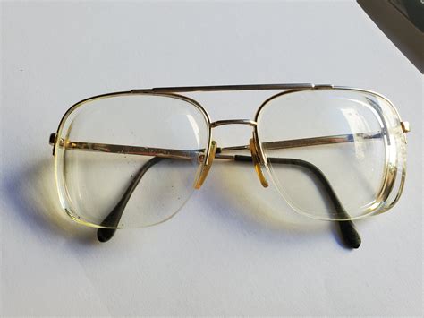 Vintage 1970s/1980s oversized gold wire aviator frames