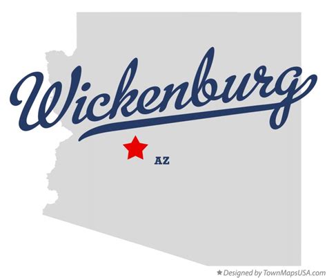 Map of Wickenburg, AZ, Arizona