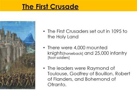 2 weeks of lessons! First Crusade: Chronology and planning a crusade ...