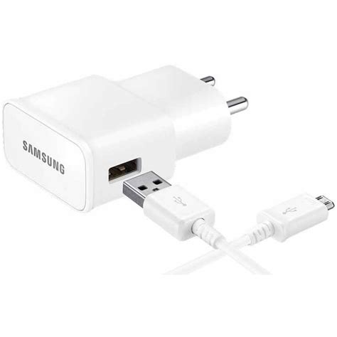 Samsung Travel Adapter, Original with Micro-USB, White