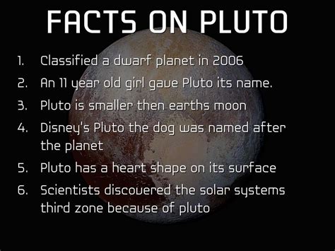 Fun Facts About Pluto For Kids