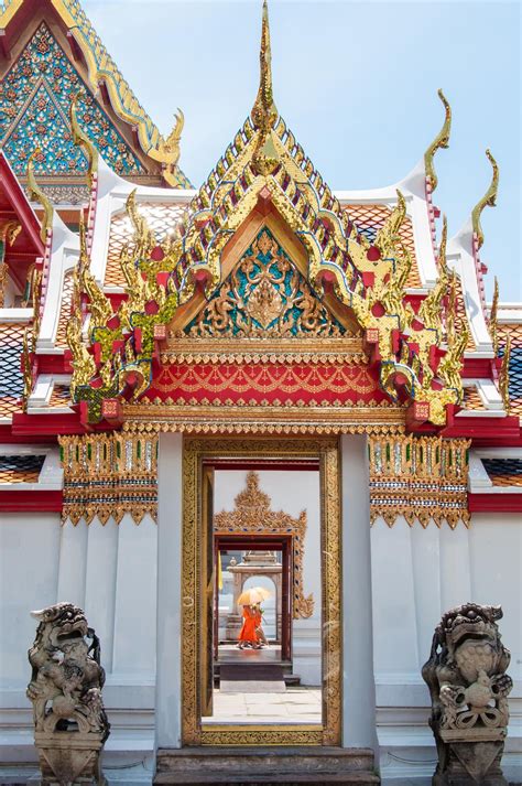 Wat Pho, the Temple of the Reclining Buddha in Bangkok, Thailand ...