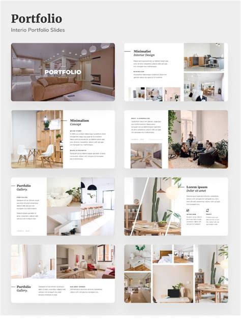 Interior Portfolio Design Layout