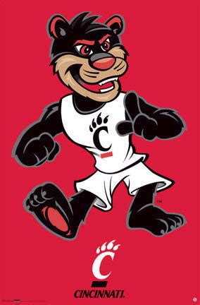 University of Cincinnati Bearcats Football Team Mascot Poster