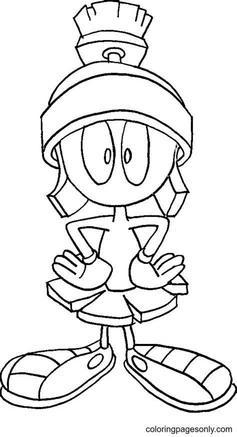 Marvin the Martian Coloring Pages Printable for Free Download