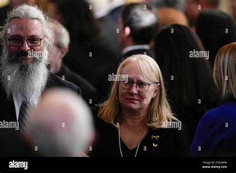 Amy Carter and her husband John Joseph "Jay" Kelly walk after a tribute ...