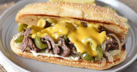 Homemade Philly Cheesesteak Sandwich Recipe - Adventures of Mel