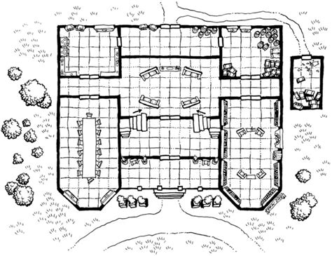 Here's the maps I commissioned and used for my D&D Halloween campaign ...