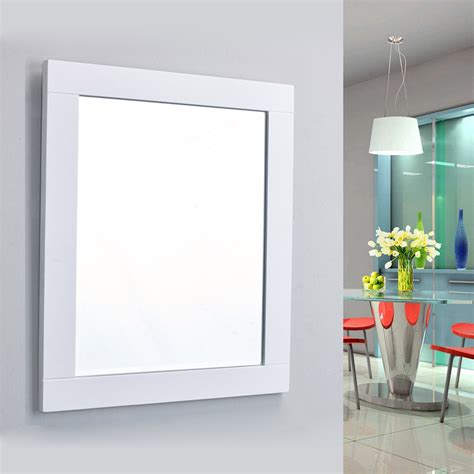 White Framed Mirror For Bathroom : framing bathroom mirror ideas round ...