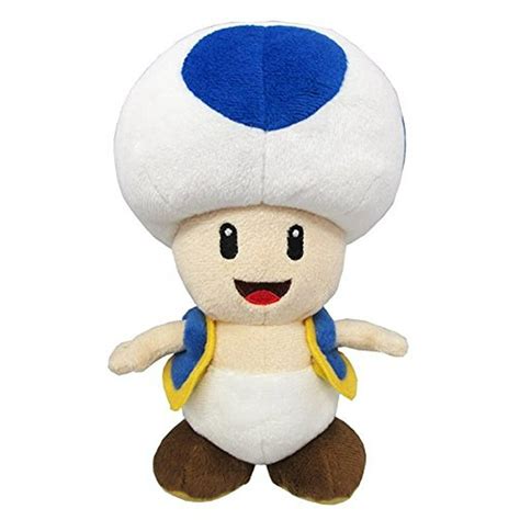 Little Buddy LLC, Super Mario All Star Collection: Blue Toad 8" Plush ...