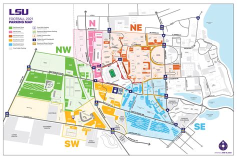 Lsu Football Parking Lot Map