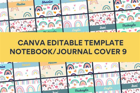 Canva Notebook & Journal Cover Template9 Graphic by Origin Designs PH ...