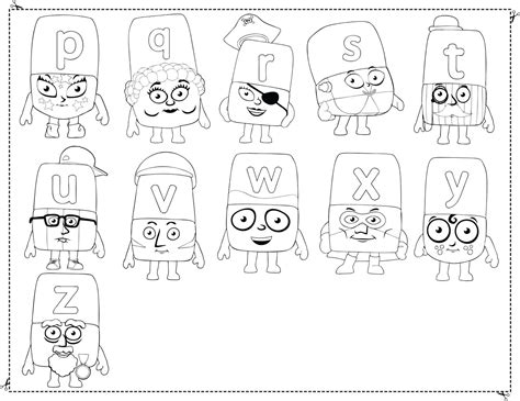 Printable Alphablocks Coloring Pages - AdysonecButler