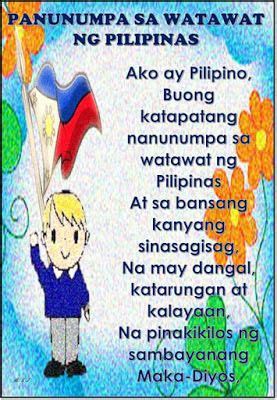 Teacher Fun Files: Lupang Hinirang, Panatang Makabayan at Panunumpa sa ...