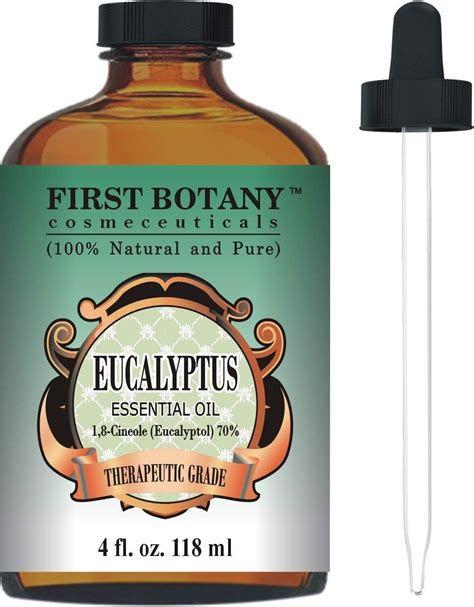 Eucalyptus Essential Oil - Big 4 Oz - 100% Pure & Natural Therapeutic ...