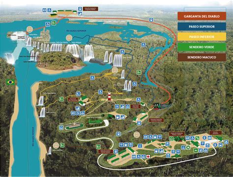 Iguazu Falls Map