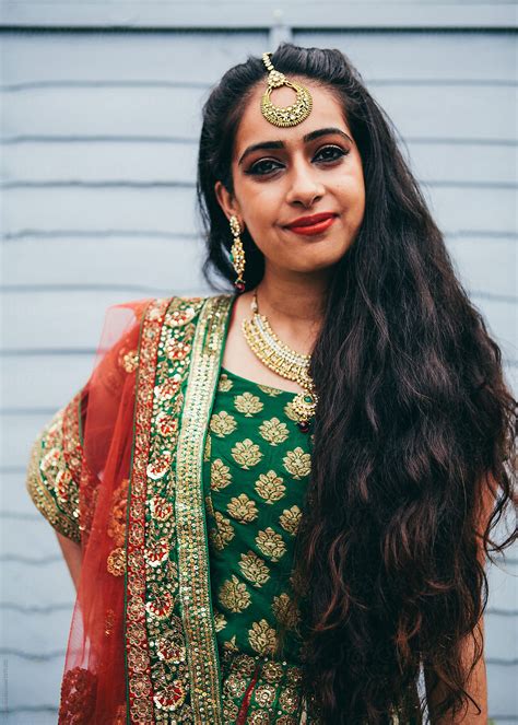 "Indian Woman In A Sari" by Stocksy Contributor "Kkgas" - Stocksy