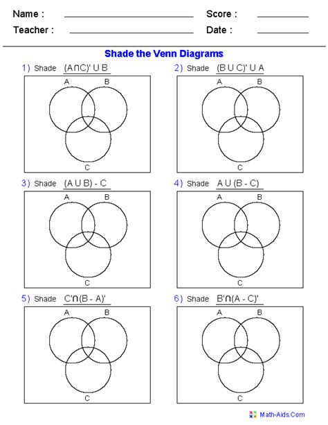 Venn Diagram Symbols 3 Circles