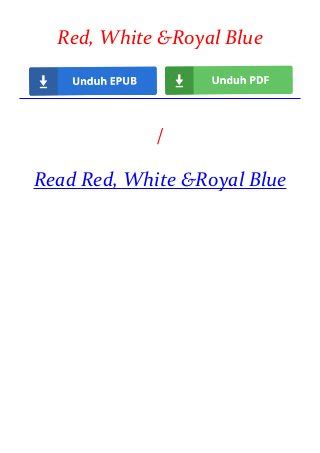 Red, White & Royal Blue (PDF) Download`s