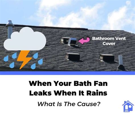 Bathroom Vent Fan Leaking Water When It Rains - Bath Kitchen Exhaust ...