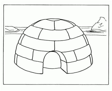 Igloo 8 Coloring Page - Free Printable Coloring Pages for Kids