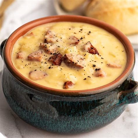 Cheesy Sausage Potato Soup - Baking Mischief