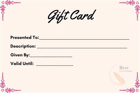 Free Blank Printable Gift Voucher Template in Word & PDF