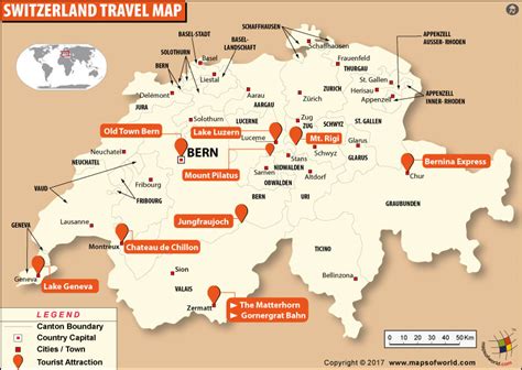 switzerland-tourist-attractions-map - Living + Nomads – Travel tips ...