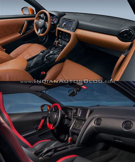 2017 Nissan GT-R vs 2015 Nissan GT-R interior dashboard