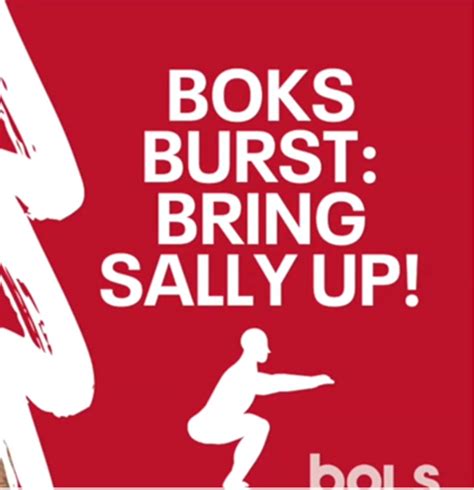 BOKS Burst: Bring Sally Up! A little twist on a fitness challenge ...